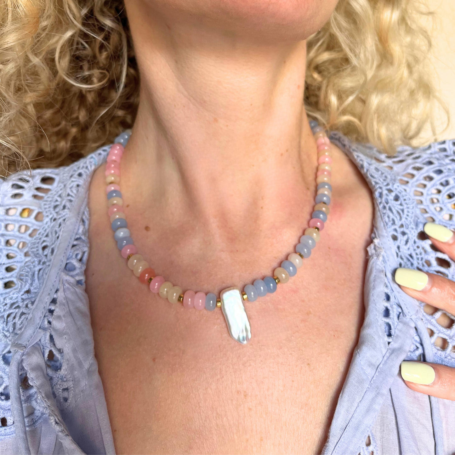 Dolce Glass Bead Necklace