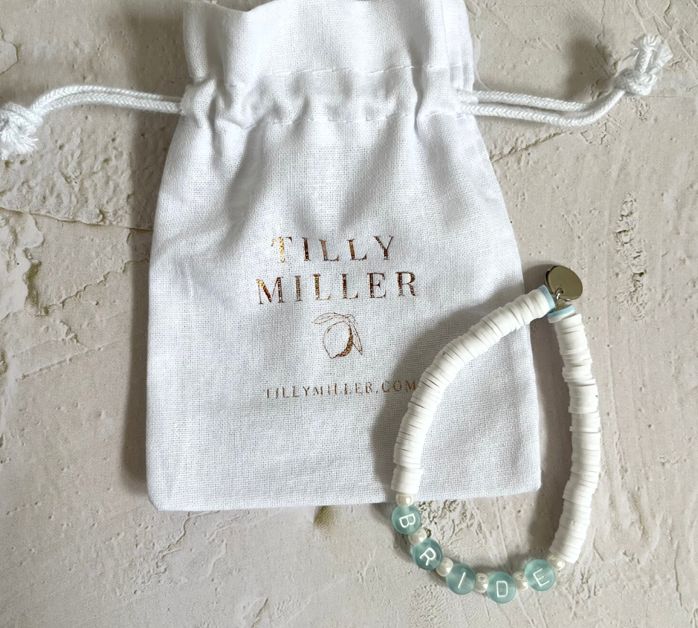 Bride bracelet, wedding bracelet, hen do bracelet, handmade bracelet