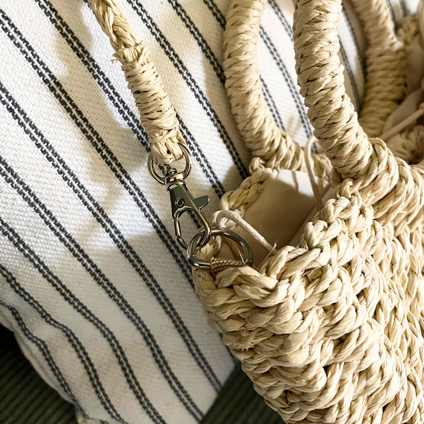 Sorrento Handwoven Basket Bag
