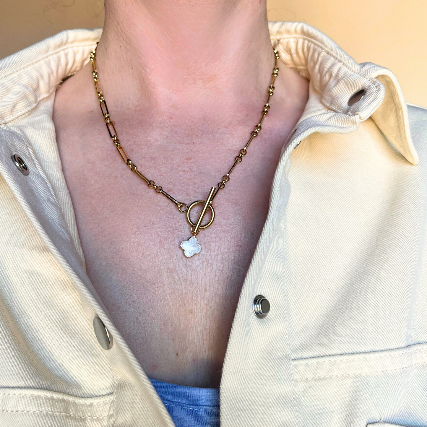 Madeleine Clover Charm Necklace