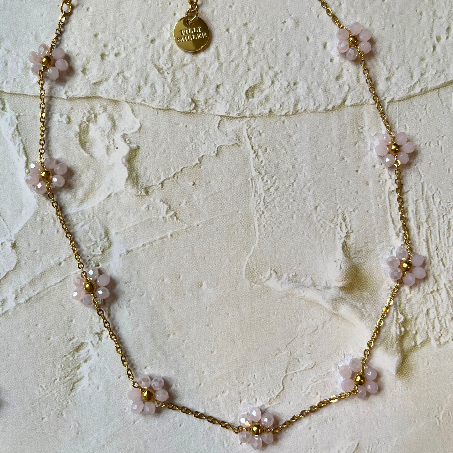 Flower necklace, floral necklace, summer jewellery, floral-inspired jewellery