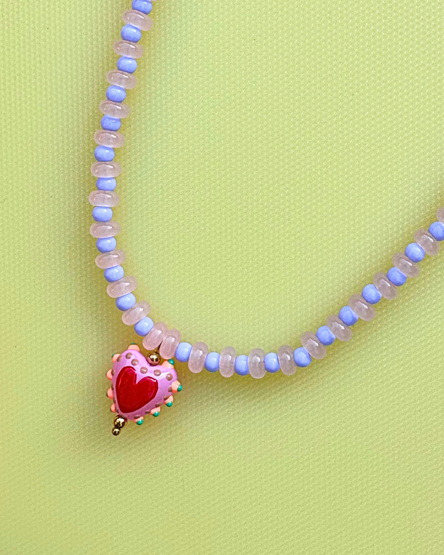 Heart of Hearts Beaded Necklace