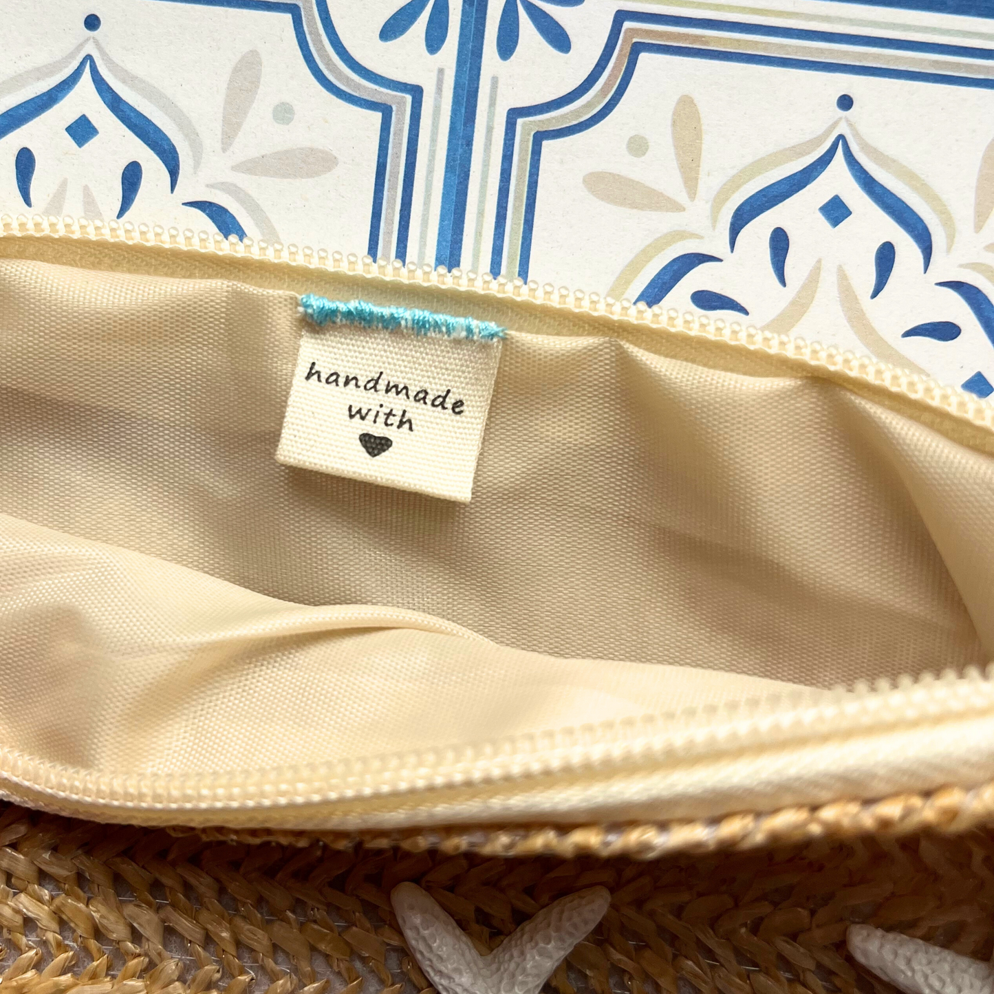 Raffia Turtle Clutch Bag