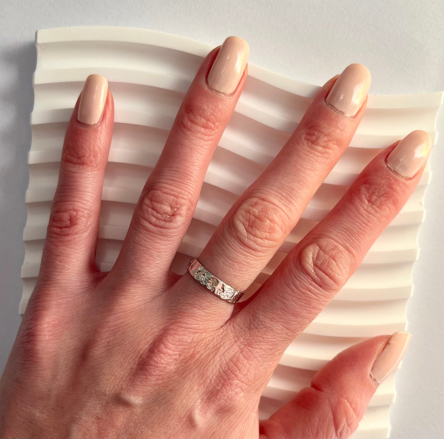 Gold vermeil ring, greek ring, unique ring, adjustable jewellery, hammered ring