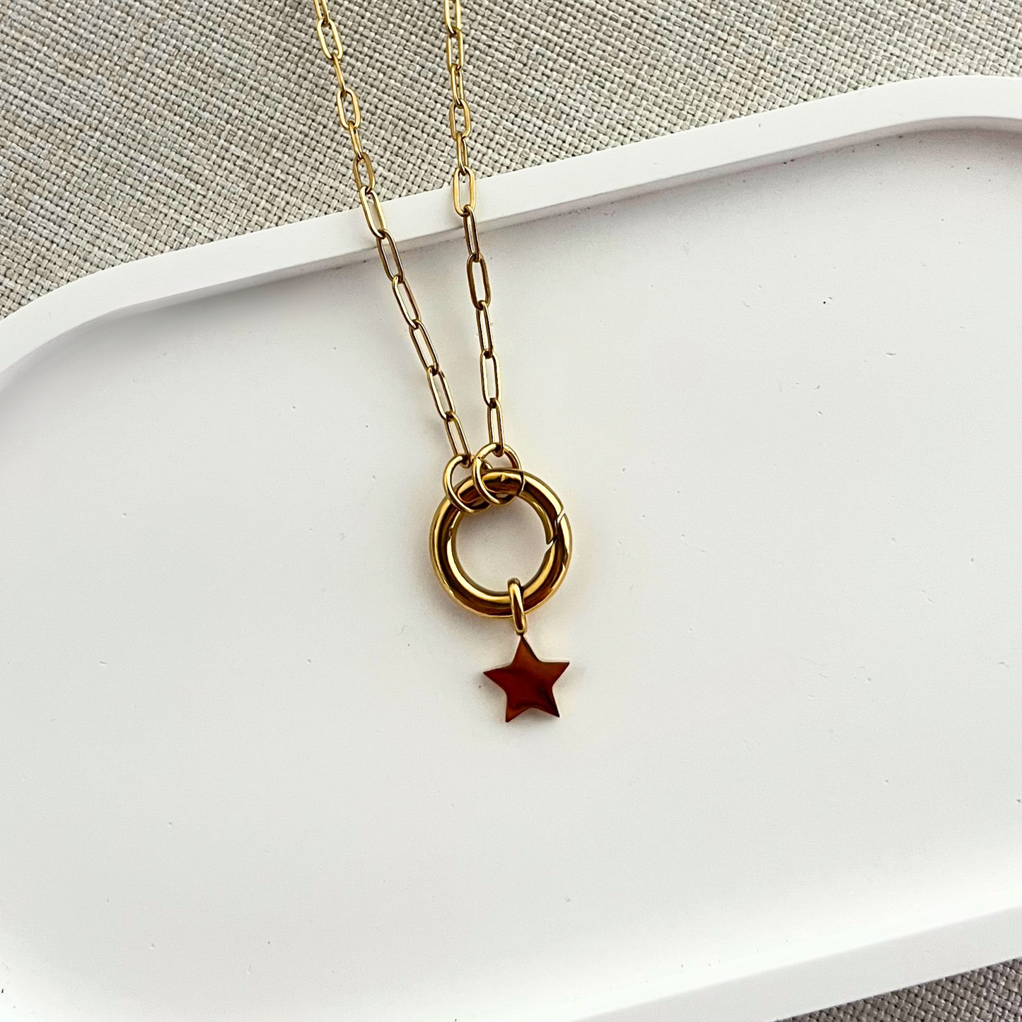 Gold Star Charm