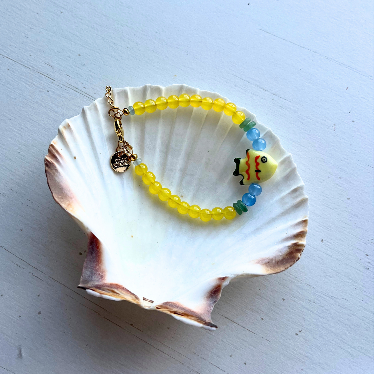 Boho Tide Ceramic Fish Bracelet