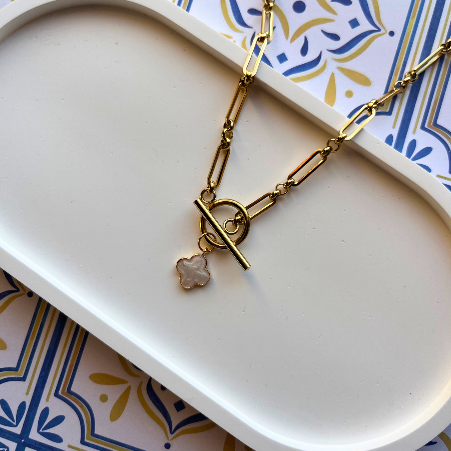 Madeleine Clover Charm Necklace
