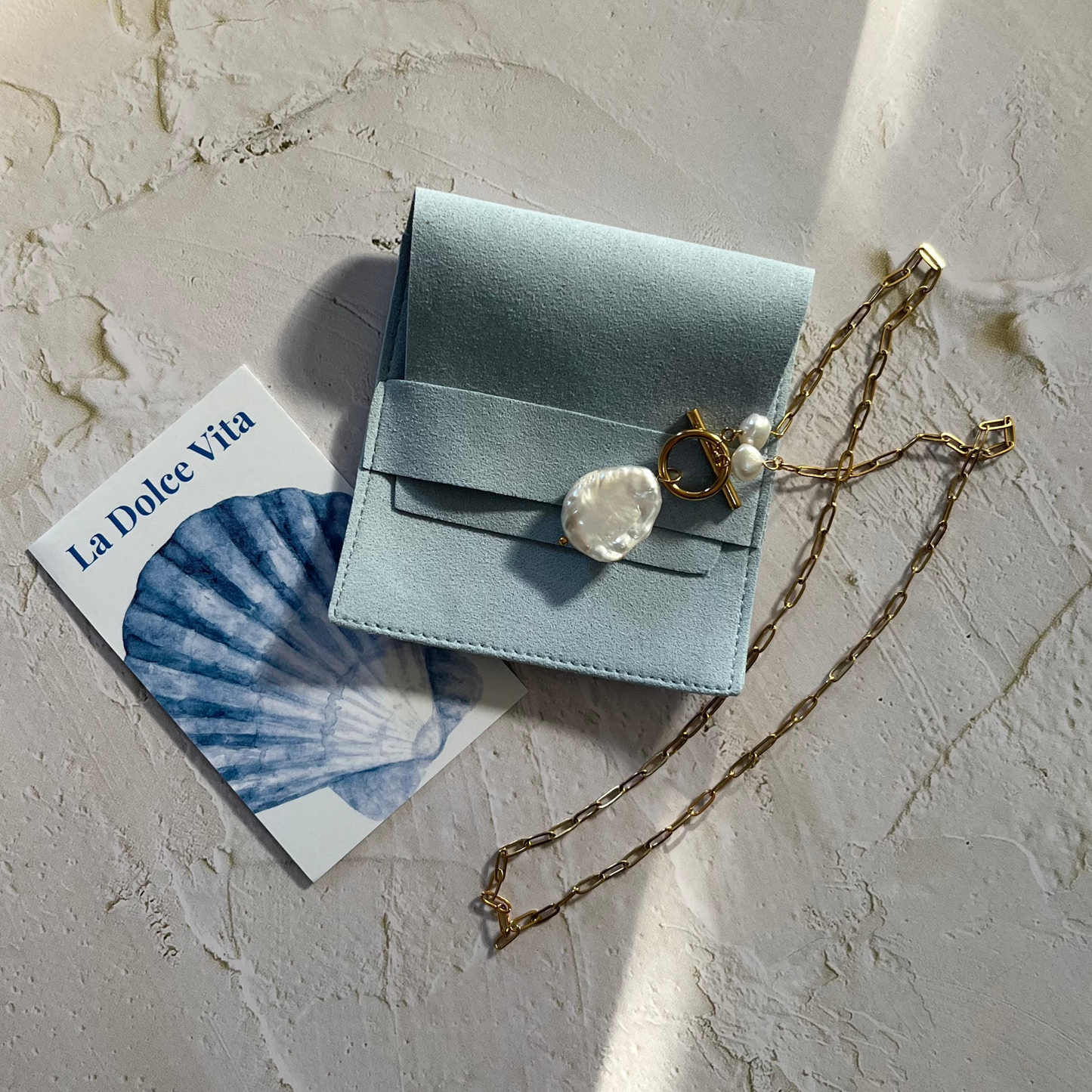 Pearl necklace, large pearl necklace, summer jewellery, waterproof jewellery, fresh water pearl necklace