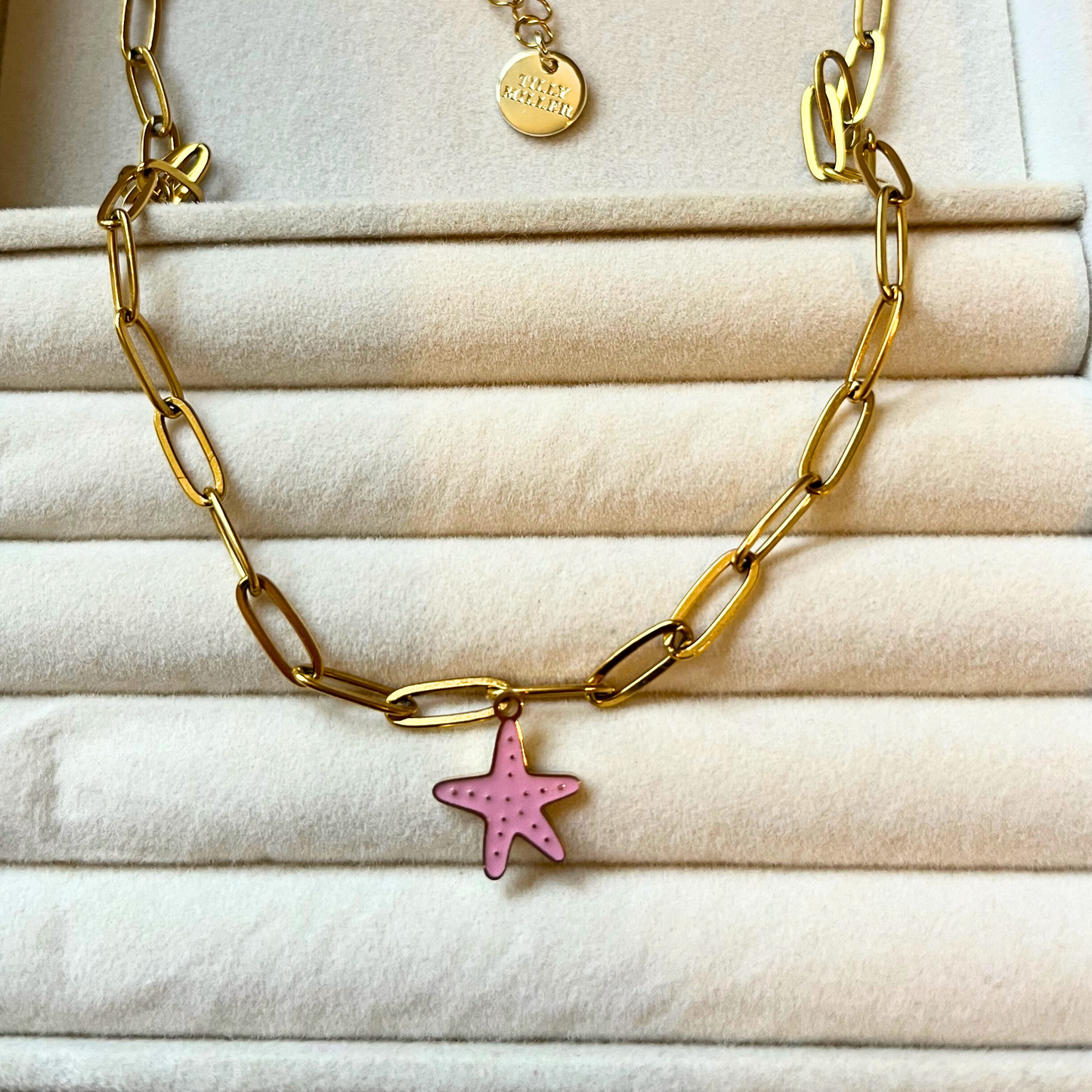 Charm bar, bespoke necklace, starfish charm, design your own jewellery, charm necklace, charm bracelet