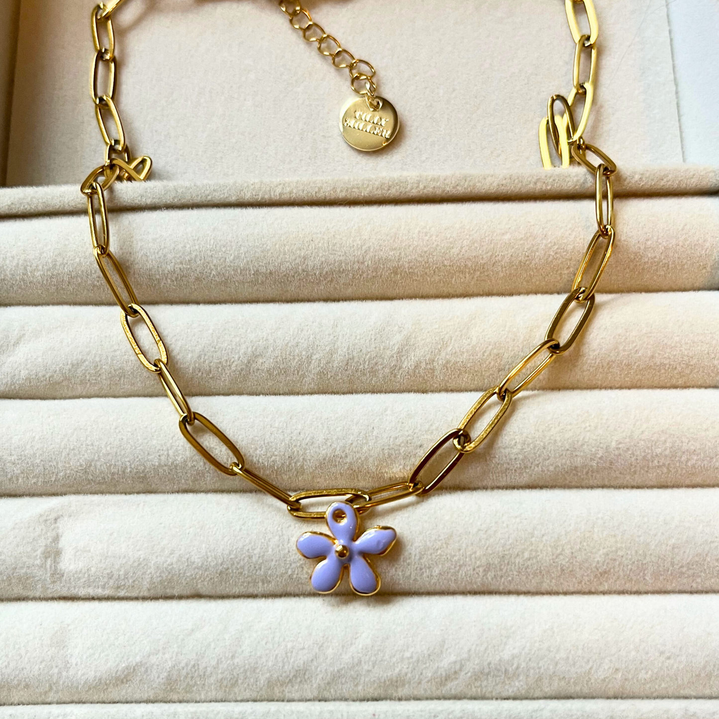 Flower Charm, Charm Bar, charm necklace, charm bracelet, design your own, bespoke jewellery