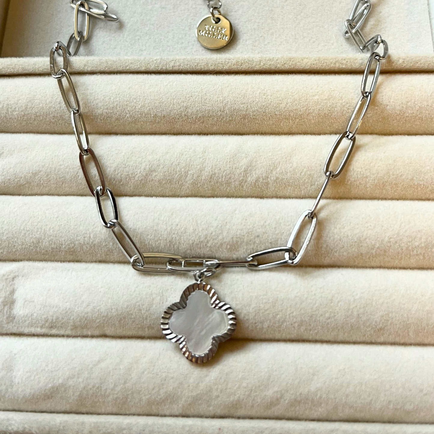 Clover charm, bespoke jewellery, design your own jewellery, charm necklace, charm bracelet