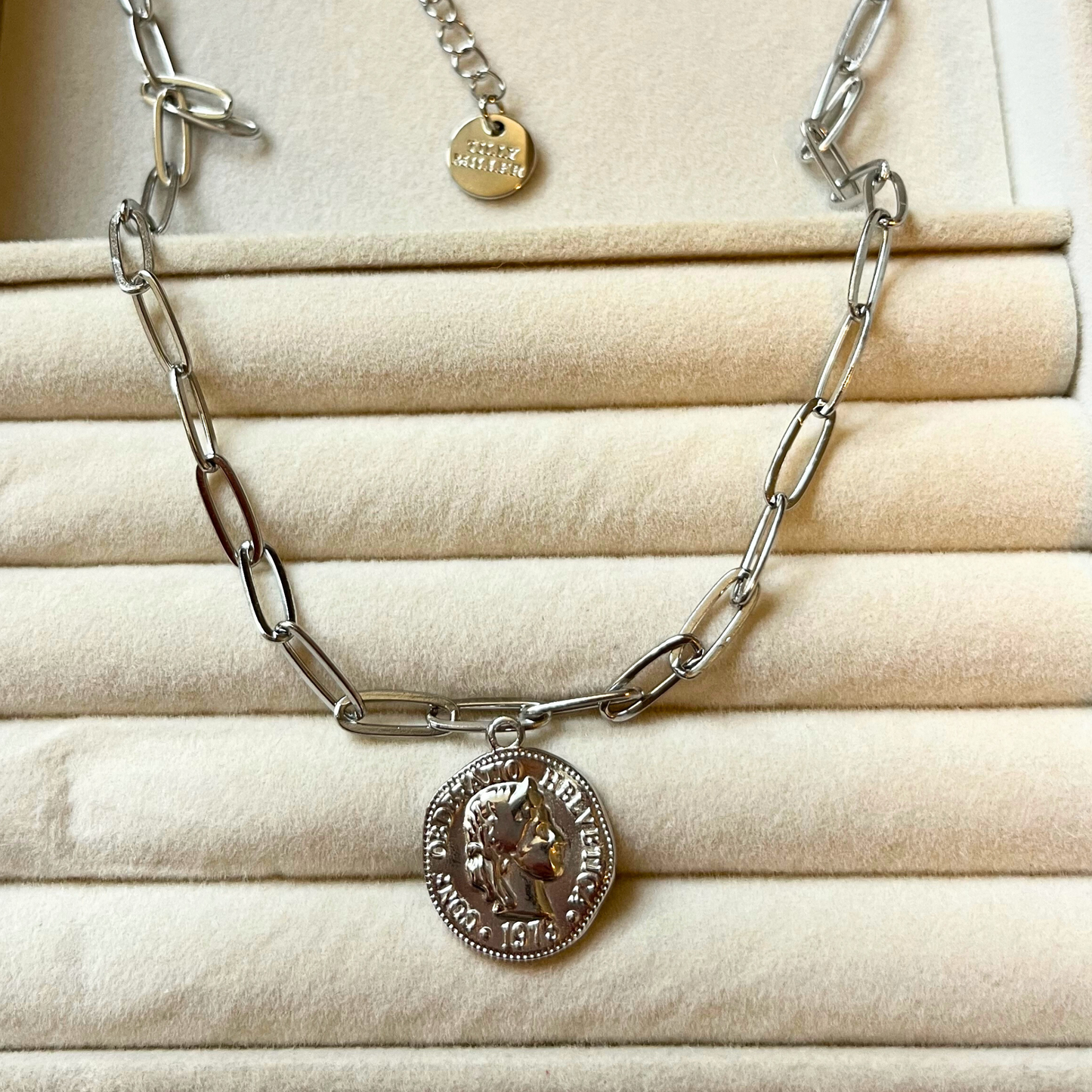 Bespoke jewellery, coin charm, coin necklace, design your own jewellery, charm bar, charm necklace, charm bracelet