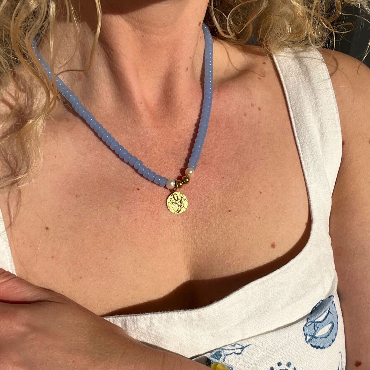 Venezia Blue Beaded Necklace