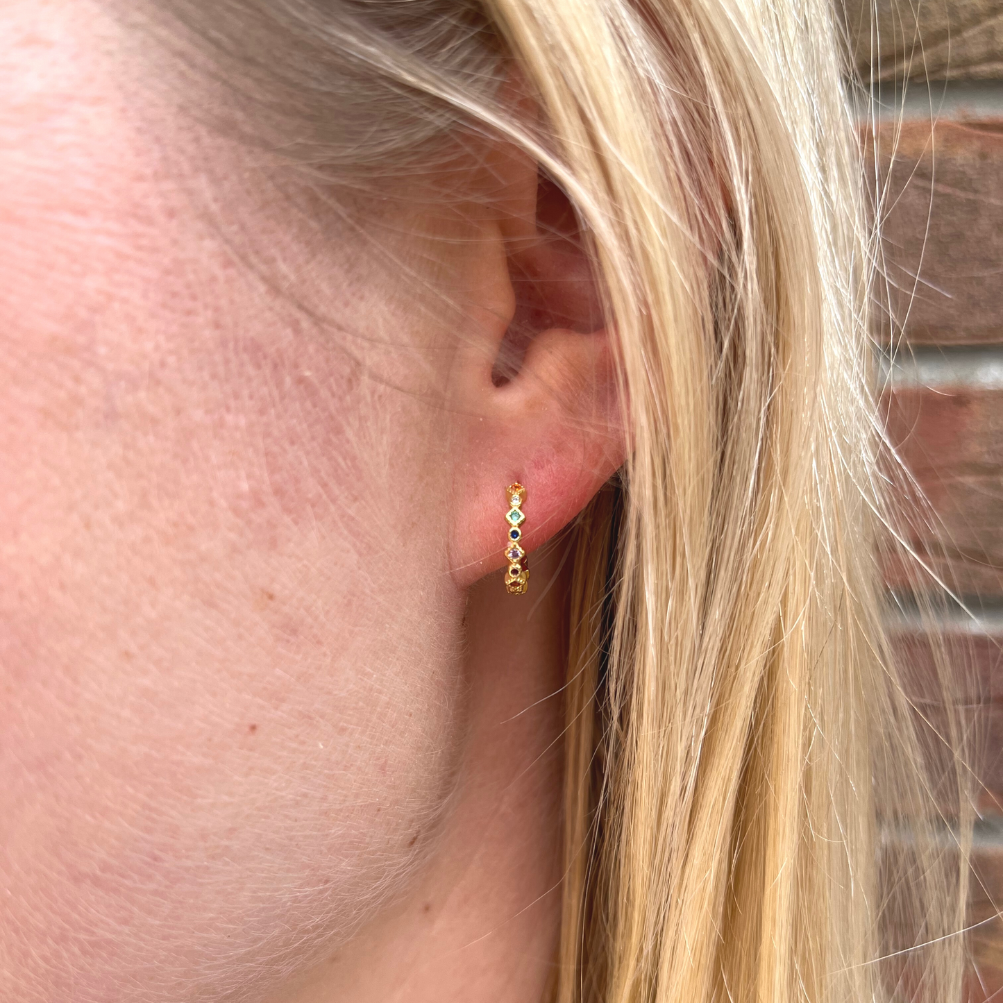 Sparkly earrings, Christmas jewellery, multi-coloured earrings, colourful jewellery