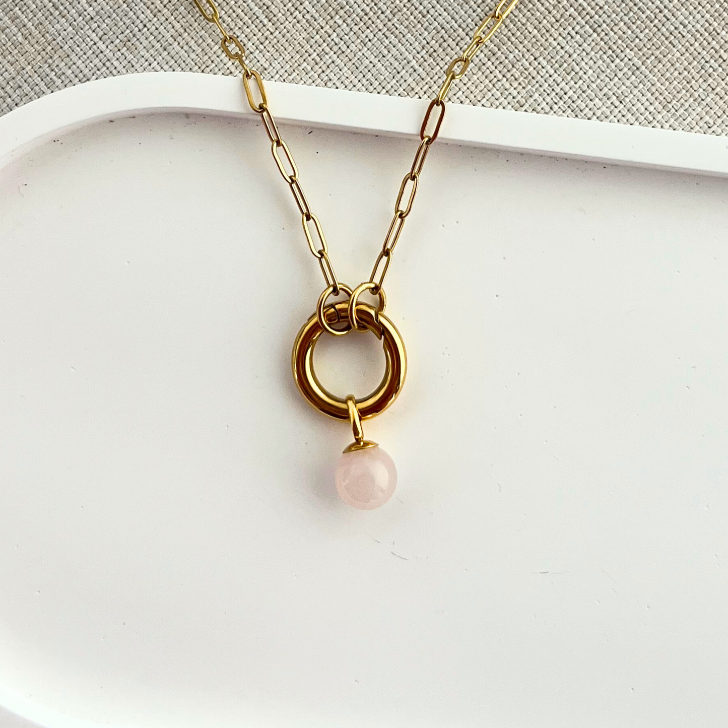 Rose Quartz Charm