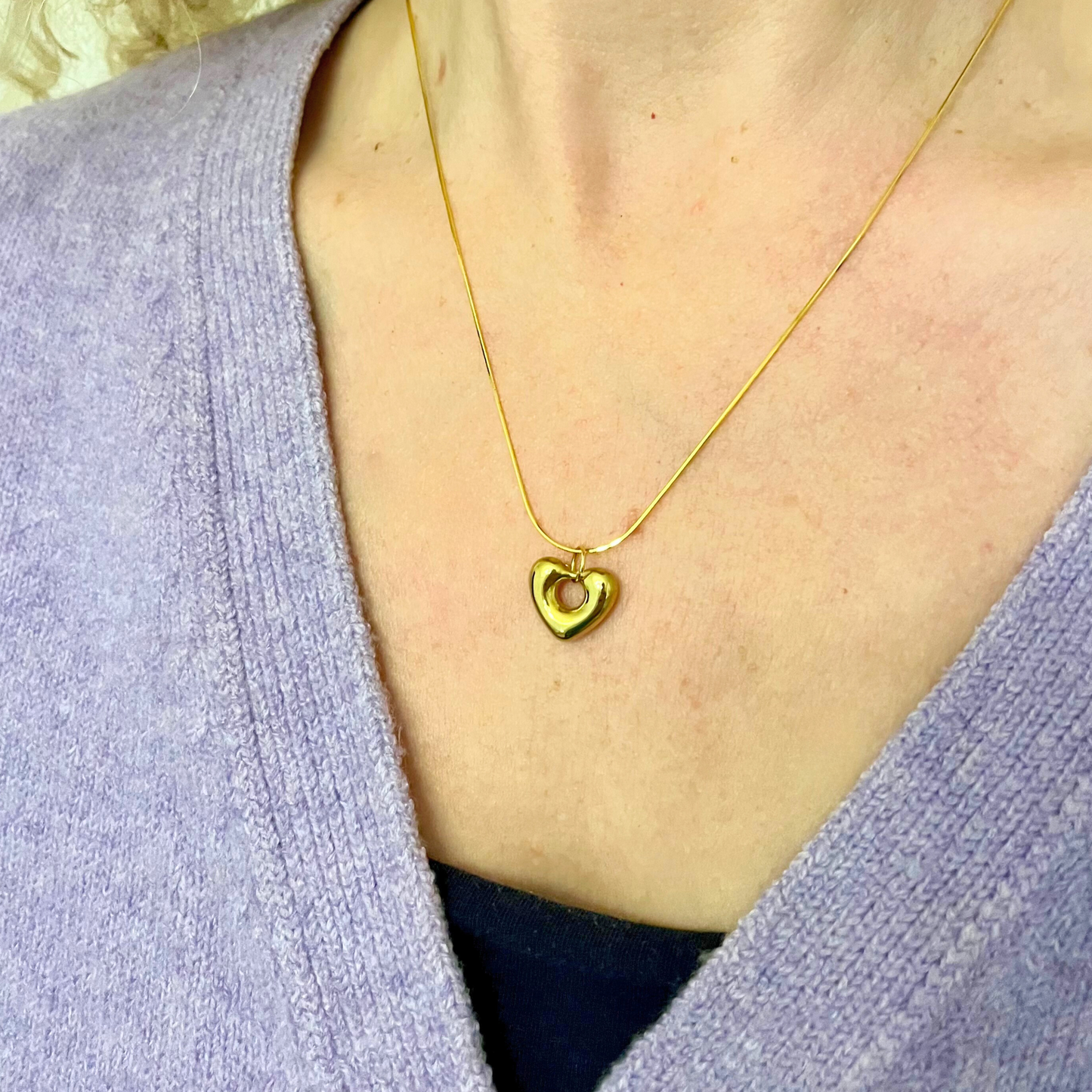 'Love is all you need' Heart Necklace