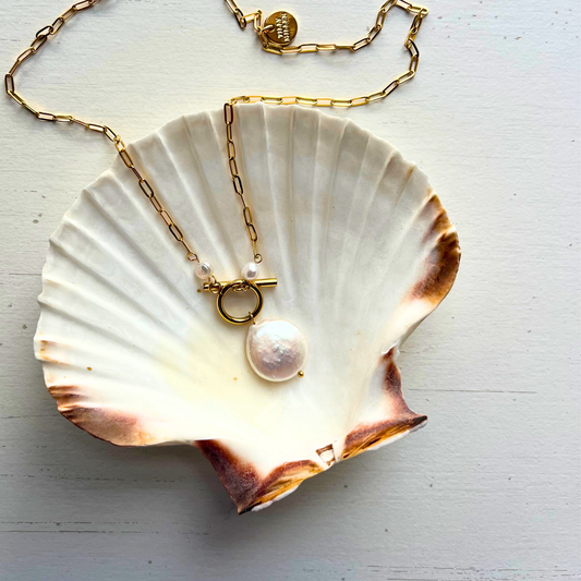 Santorini Fresh Water Pearl Necklace