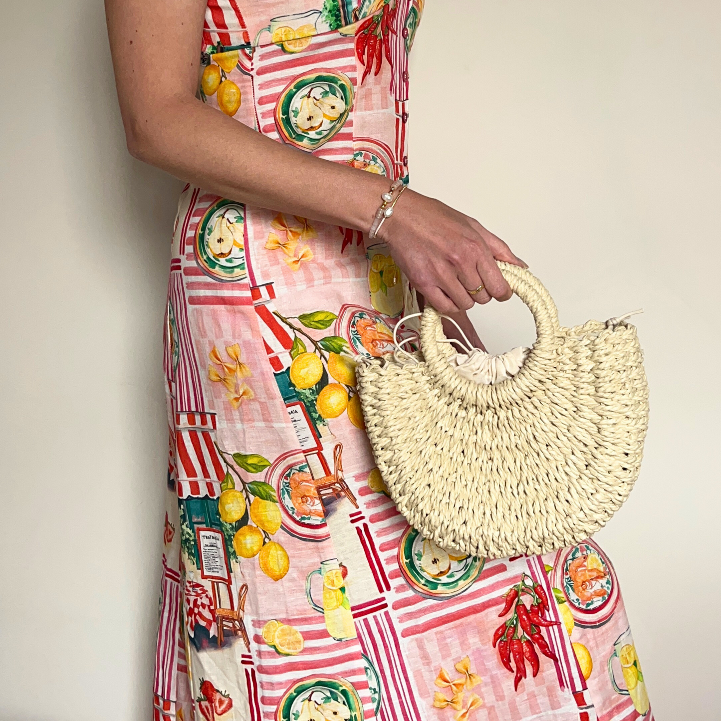 Sorrento Handwoven Basket Bag