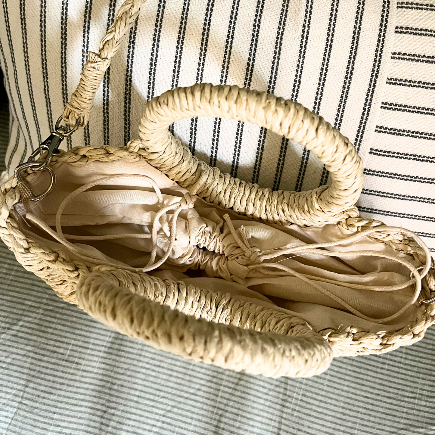 Sorrento Handwoven Basket Bag