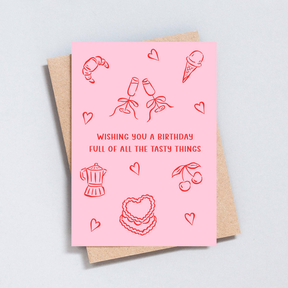 Tasty Things Birthday Greeting Card