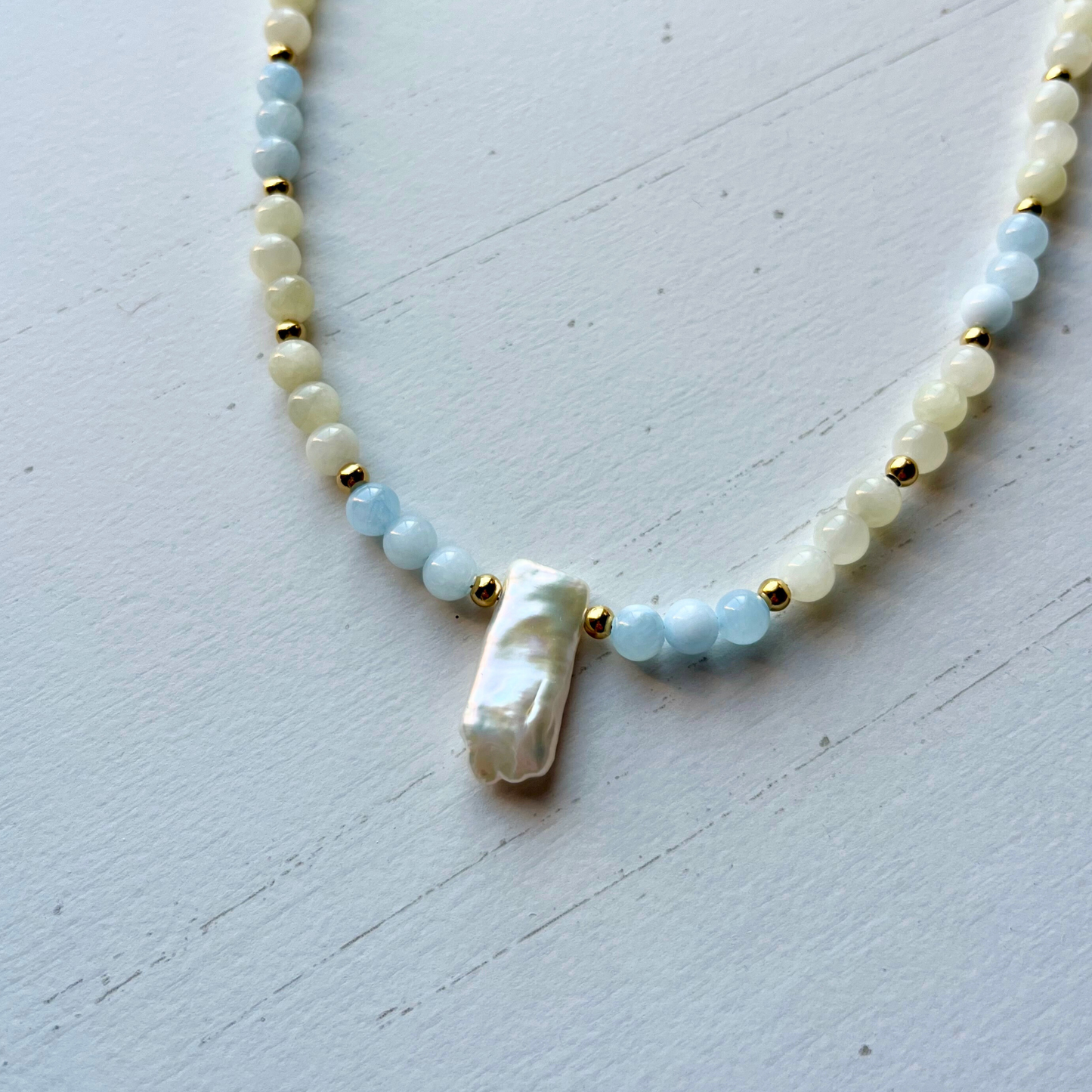 Verde Glass Bead Necklace