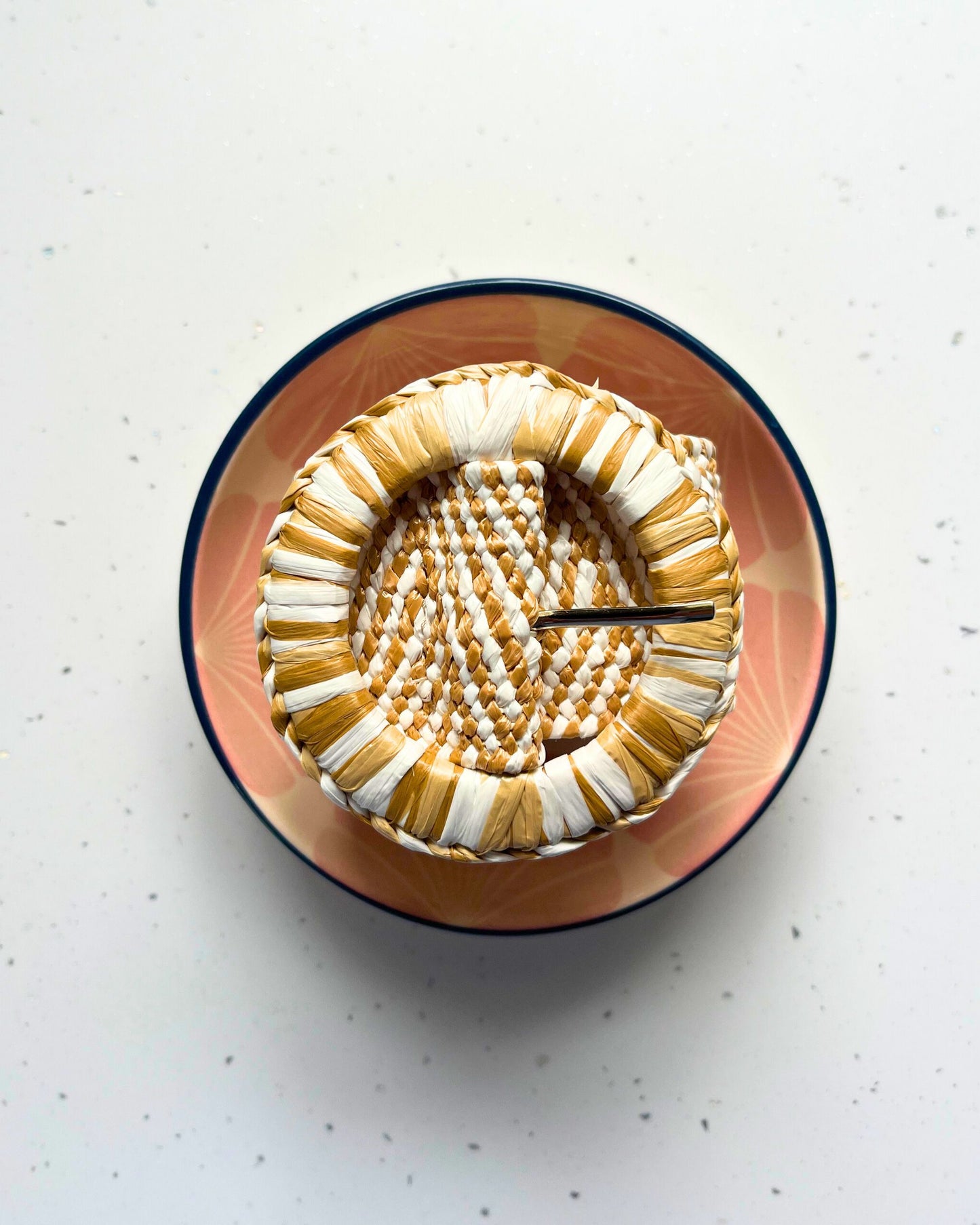 Natural Woven Straw Belt