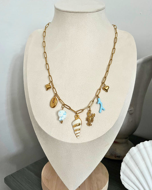 Beach Babe Charm Necklace