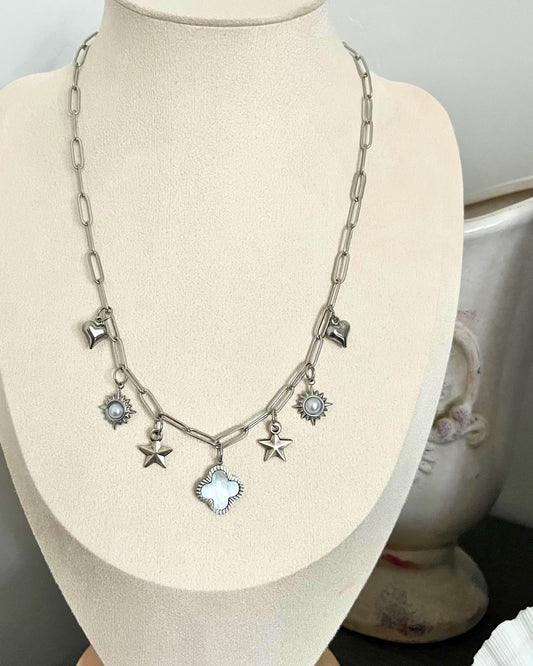 Lucky Clover Charm Necklace