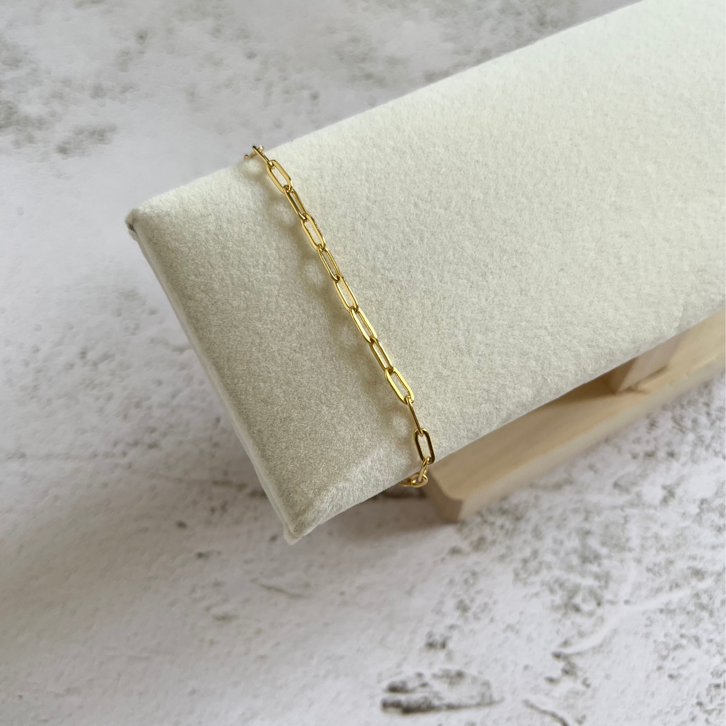 Emily Delicate Gold Link Chain Bracelet