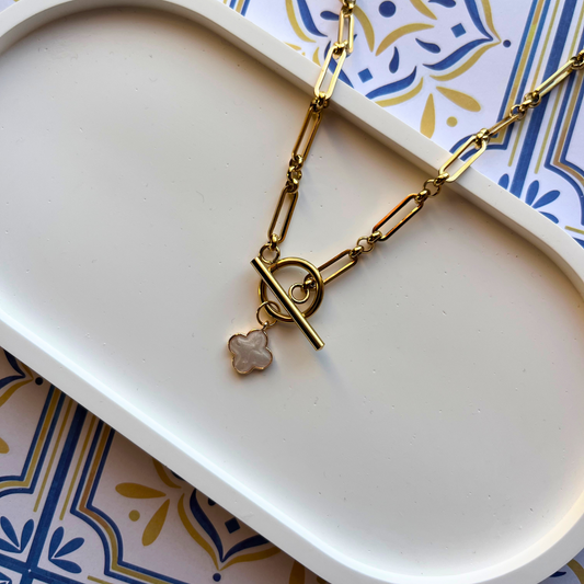 Madeleine Clover Charm Necklace