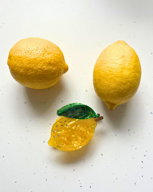 Sunshine Lemon Hair Clip
