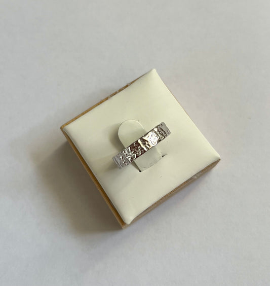 Gold vermeil ring, greek ring, unique ring, adjustable jewellery, hammered ring