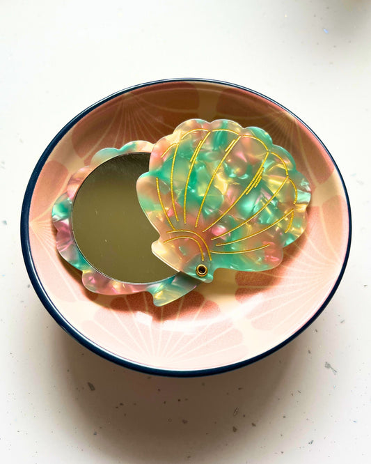 Shell Compact Mirror (3 Colours Available)