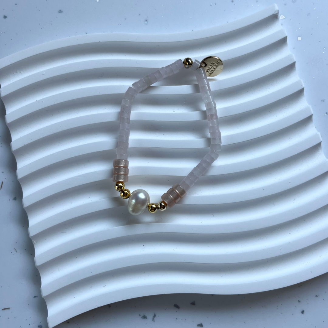 Hallie Rose Quartz Bracelet