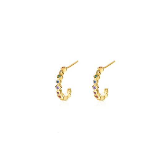 Estrela Rainbow Sparkle Hoops