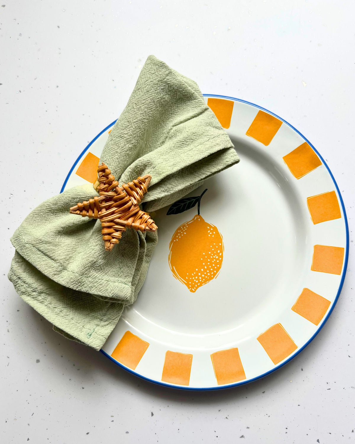 Star Rattan Napkin Rings (set of 4)