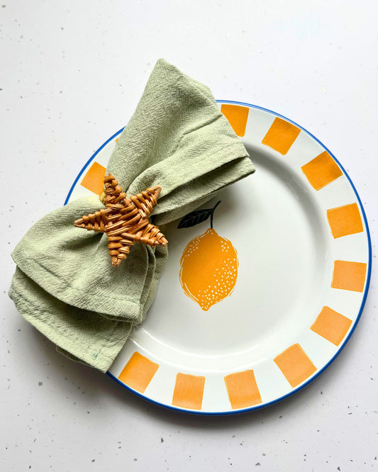 Star Rattan Napkin Rings (set of 4)