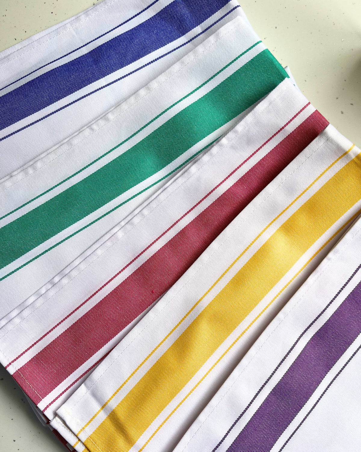 Striped Cotton Kitchen Tea Towels