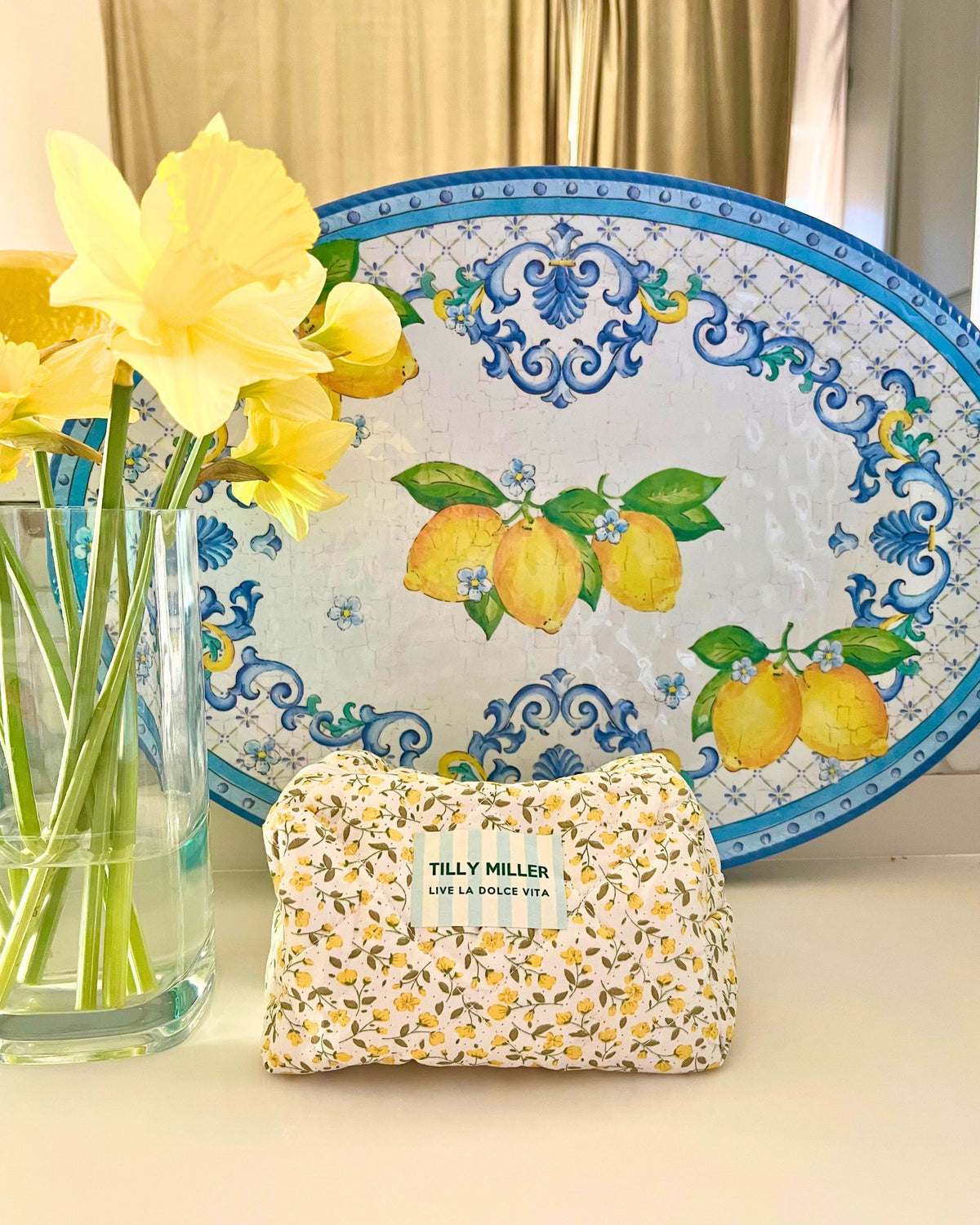 Pretty Ditsy Flower Toiletry Bag