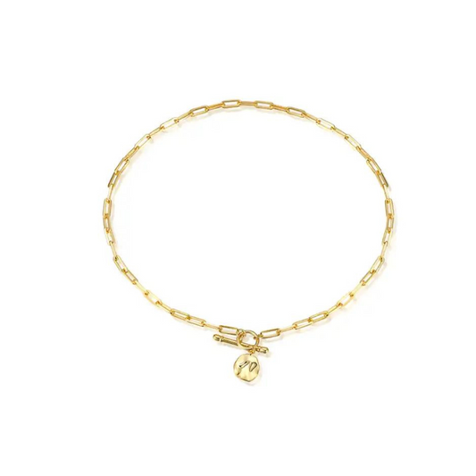 Rachael Gold Vermeil T-Bar Necklace