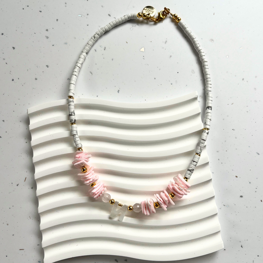 Vilamoura Initial Beaded Necklace