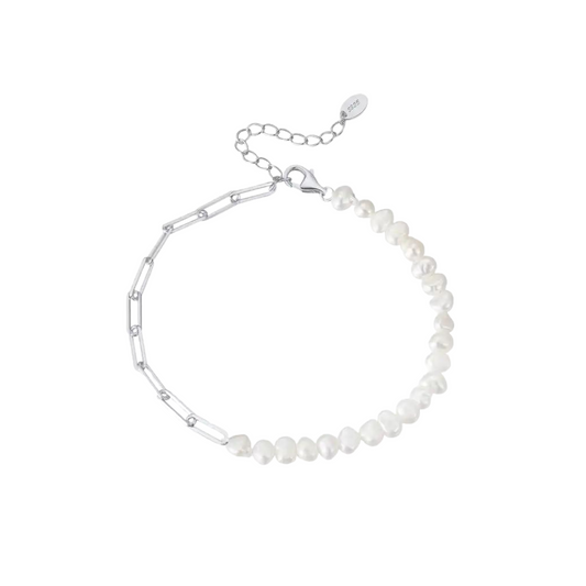 Venice Silver and Pearl Bracelet