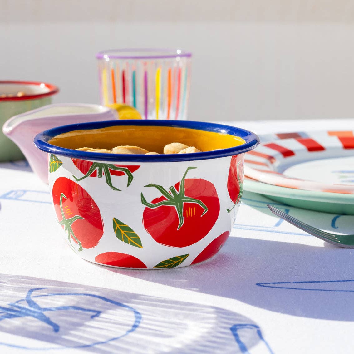 Foodies Fabric Tablecloth