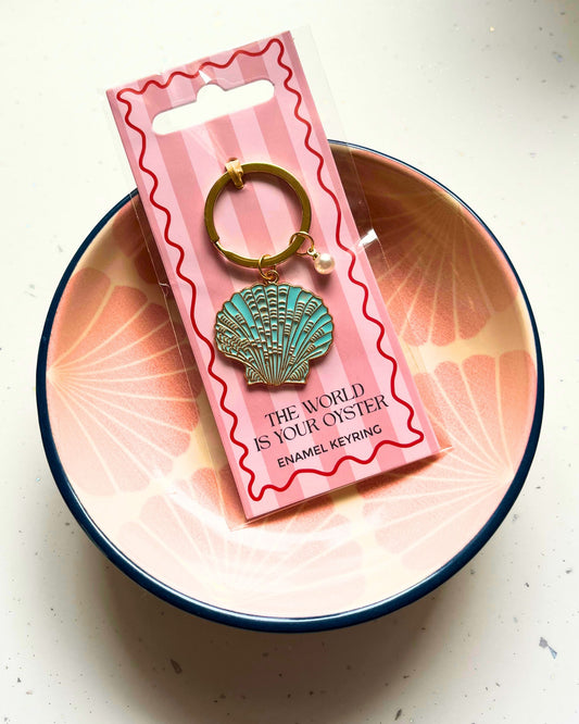 The World Is Your Oyster Keyring