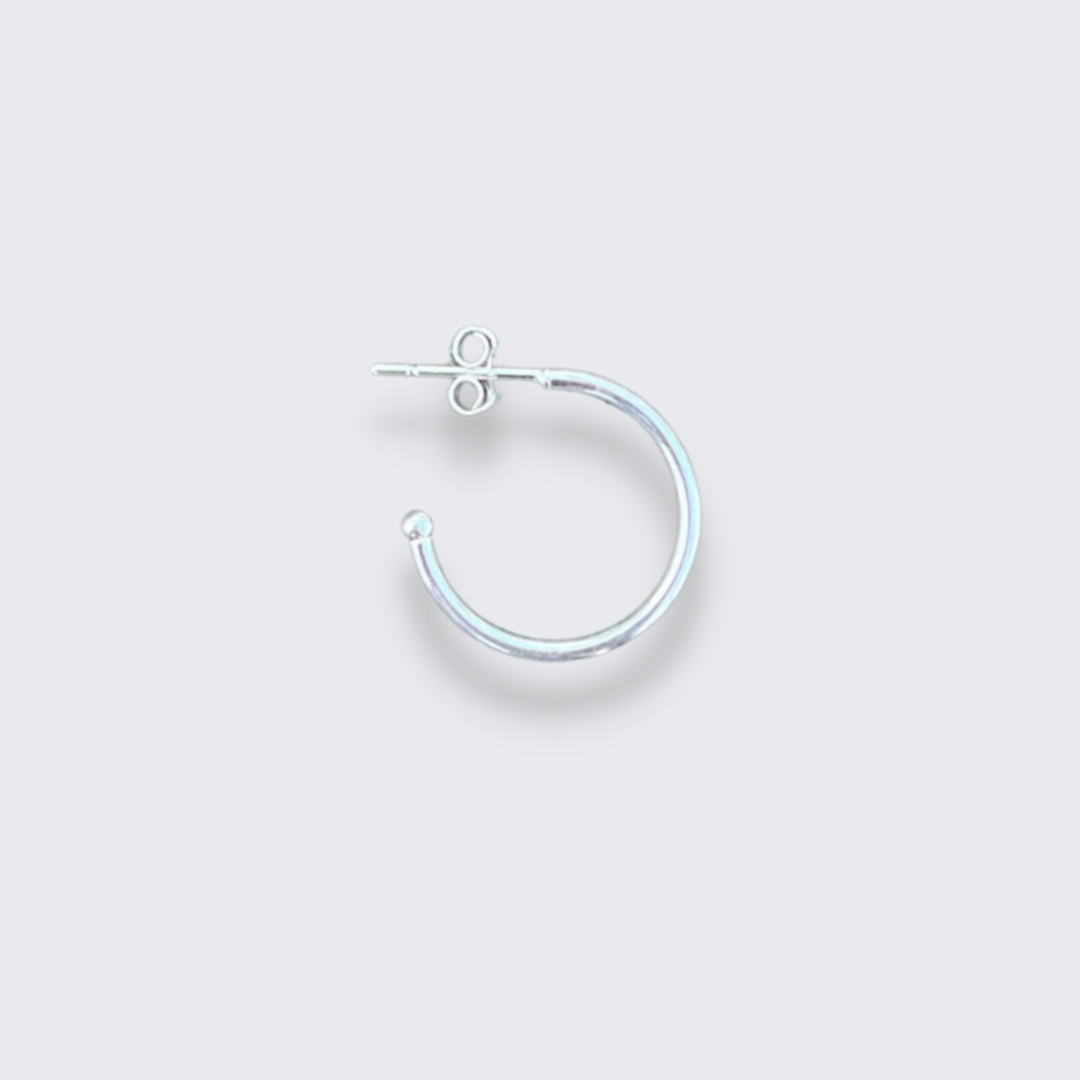 Sterling silver stud hoops, everyday earrings, classic jewellery, sterling silver earrings