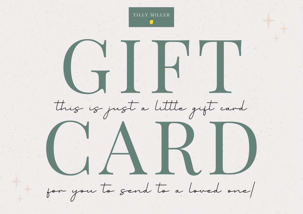 GO & GLOW TILLY MILLER GIFT CARD Tilly Miller
