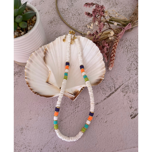 Shell bead necklace